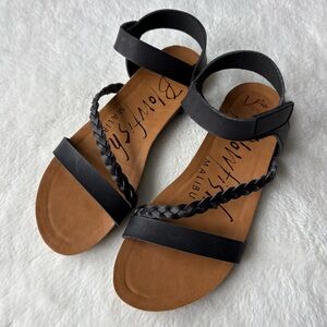 Blowfish Black Sandals, Size 6, New